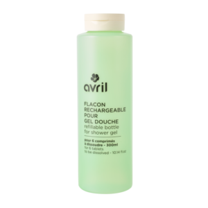 Flacon rechargeable pour gel douche - 350ml vert